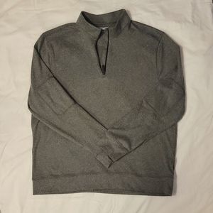 Greg Norman collection mens 1/4 zip gray soft pullover sweater size large